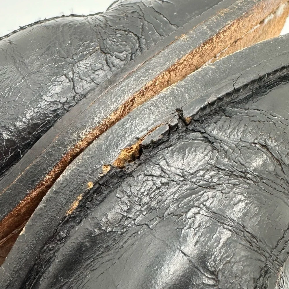 Gucci Horsebit Shiny Black Dress Loafers Shoes # 110-1362 Size 42 E - Picture 7 of 15